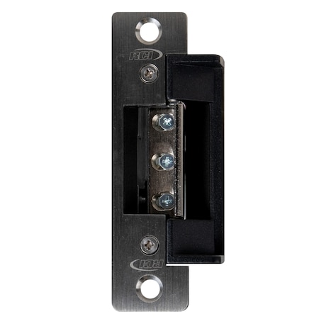 Rci RCI 7 Series Electric Strikes, 12 VDC Voltage, Stainless Steel 7104-05D 32D